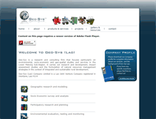 Tablet Screenshot of geo-sys.net
